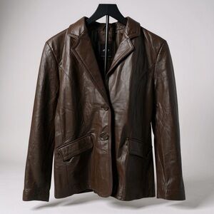 JLC New York 100% Brown Leather Women’s Jacket